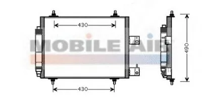 Конденсатор, кондиционер VAN WEZEL купить