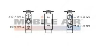 Расширительный клапан, кондиционер VAN WEZEL купить