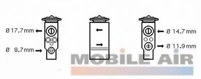 Расширительный клапан, кондиционер VAN WEZEL купить