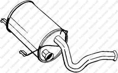 Средний глушитель выхлопных газов BOSAL купить