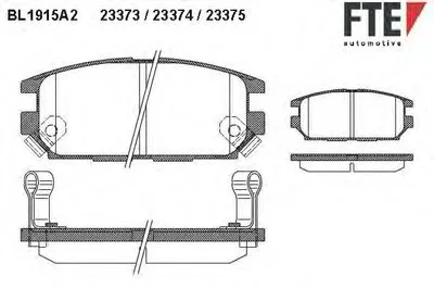 Комплект тормозных колодок, дисковый тормоз FTE купить