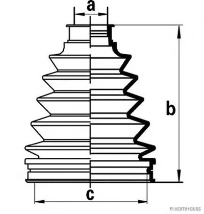 Комплект пылника, приводной вал HERTH+BUSS JAKOPARTS купить