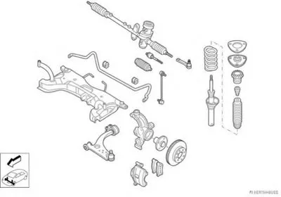 Рулевое управление; Подвеска колеса HERTH+BUSS JAKOPARTS купить