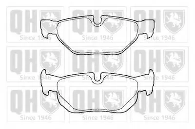 Комплект тормозных колодок, дисковый тормоз QUINTON HAZELL купить