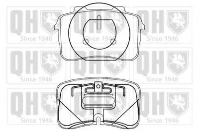 Комплект тормозных колодок, дисковый тормоз QUINTON HAZELL купить