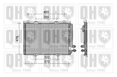Конденсатор, кондиционер QUINTON HAZELL купить