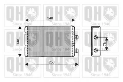 Теплообменник, отопление салона QUINTON HAZELL купить