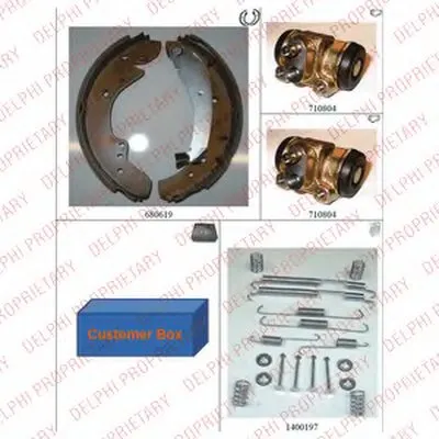 Комплект тормозных колодок DELPHI купить