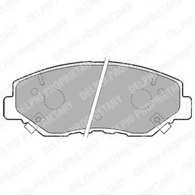 Комплект тормозных колодок, дисковый тормоз DELPHI купить