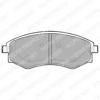 Комплект тормозных колодок, дисковый тормоз DELPHI купить