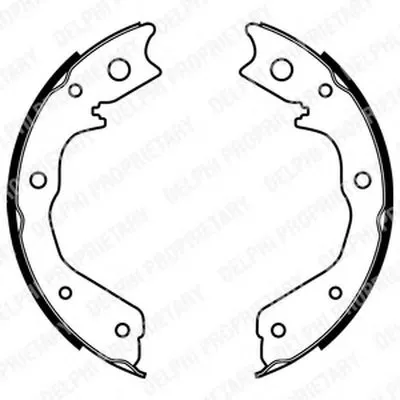 Комплект тормозных колодок, стояночная тормозная система DELPHI купить