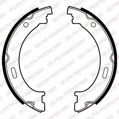 Комплект тормозных колодок, стояночная тормозная система DELPHI купить