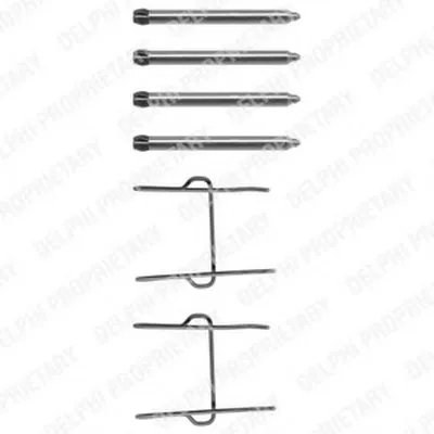 Комплектующие, колодки дискового тормоза DELPHI купить