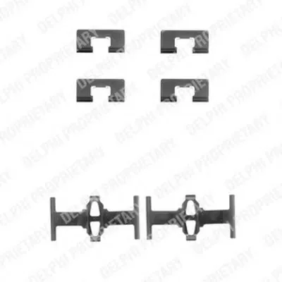 Комплектующие, колодки дискового тормоза DELPHI купить