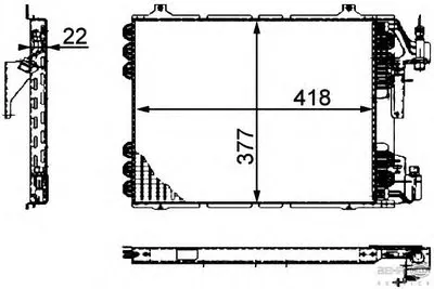 Конденсатор, кондиционер BEHR HELLA SERVICE купить