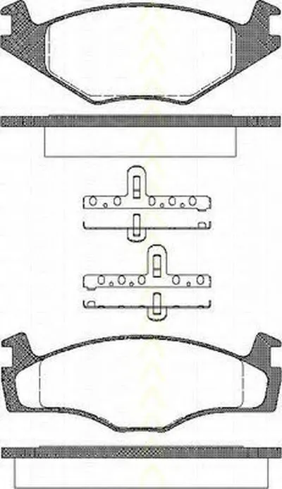 Комплект тормозных колодок, дисковый тормоз TRISCAN купить