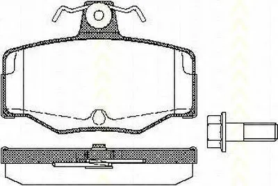 Комплект тормозных колодок, дисковый тормоз TRISCAN купить