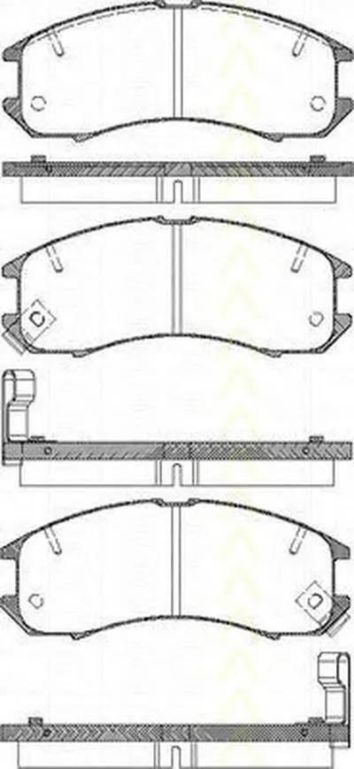 Комплект тормозных колодок, дисковый тормоз TRISCAN купить