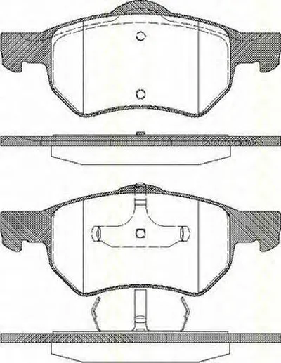 Комплект тормозных колодок, дисковый тормоз TRISCAN купить