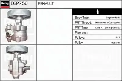 Гидравлический насос, рулевое управление Remanufactured REMY (Multiline) DELCO REMY купить