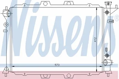 Радиатор, охлаждение двигателя NISSENS купить
