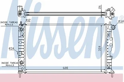 Радиатор, охлаждение двигателя NISSENS купить