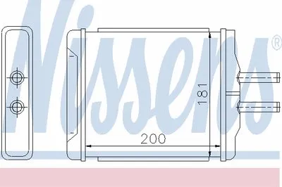 Теплообменник, отопление салона NISSENS купить