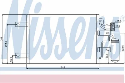 Конденсатор, кондиционер NISSENS купить