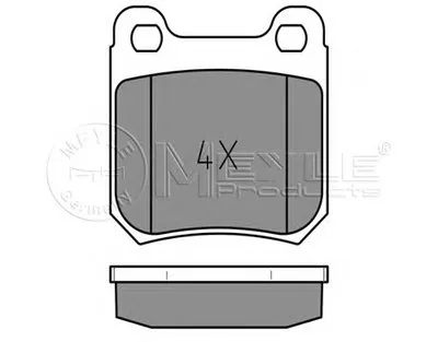 Комплект тормозных колодок, дисковый тормоз MEYLE купить