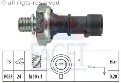 Выключатель с гидропроводом FACET купить
