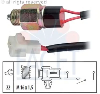 Выключатель, фара заднего хода FACET купить