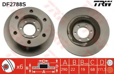 Тормозной диск TRW купить