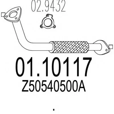 Труба выхлопного газа MTS купить