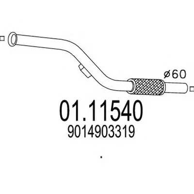 Труба выхлопного газа MTS купить