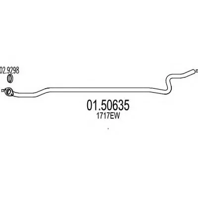 Средний глушитель выхлопных газов MTS купить