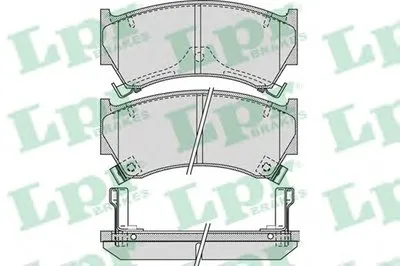Комплект тормозных колодок, дисковый тормоз LPR купить
