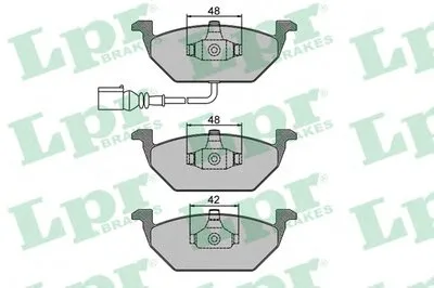Комплект тормозных колодок, дисковый тормоз LPR купить
