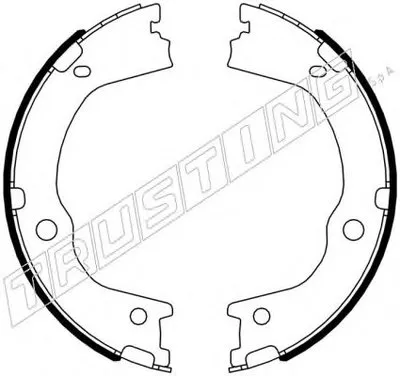 Комплект тормозных колодок, стояночная тормозная система TRUSTING купить