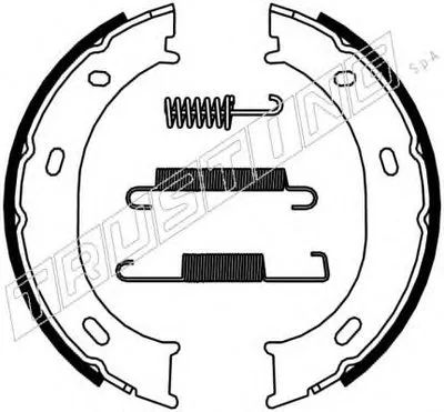 Комплект тормозных колодок, стояночная тормозная система TRUSTING купить
