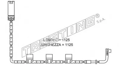 Сигнализатор, износ тормозных колодок TRUSTING купить