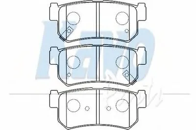 Комплект тормозных колодок, дисковый тормоз MK KASHIYAMA KAVO PARTS купить
