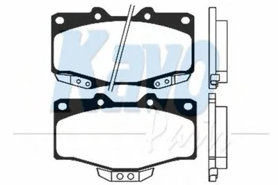 Комплект тормозных колодок, дисковый тормоз MK KASHIYAMA KAVO PARTS купить