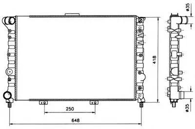 Радиатор, охлаждение двигателя NRF купить