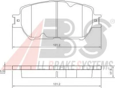 Комплект тормозных колодок, дисковый тормоз A.B.S. купить