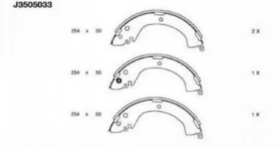 Комплект тормозных колодок NIPPARTS купить