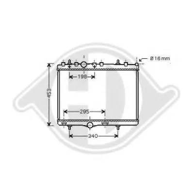 Радиатор, охлаждение двигателя DIEDERICHS купить