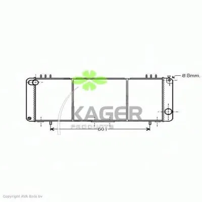 Радиатор, охлаждение двигателя KAGER купить