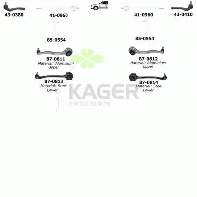 Подвеска колеса KAGER купить