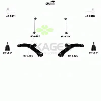 Подвеска колеса KAGER купить