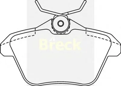 Комплект тормозных колодок, дисковый тормоз BRECK купить